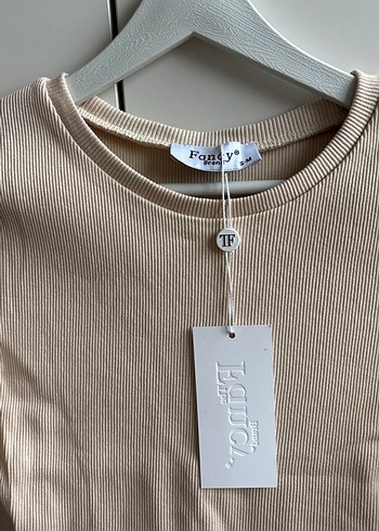 Bej Uzun Kollu Basic Elbise - Görsel 2