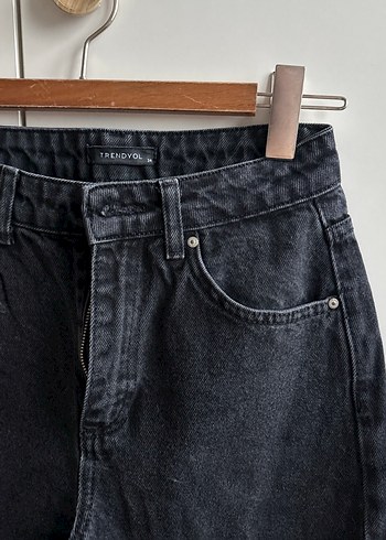 Siyah Regular Fit Kadın Kot Pantolon - Görsel 2