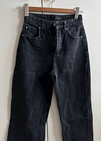 Siyah Regular Fit Kadın Kot Pantolon - Görsel 3