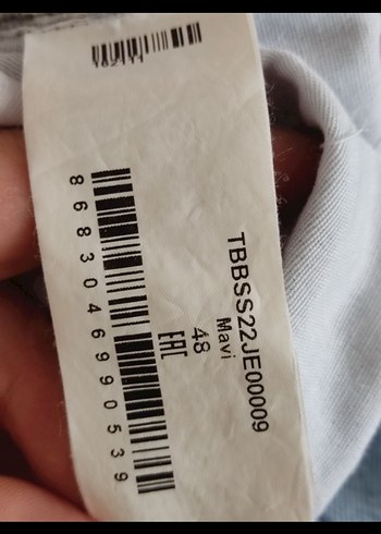 Diğer Beli Kemerli Mavi Rahat Kesim Kadın Kot Pantolon