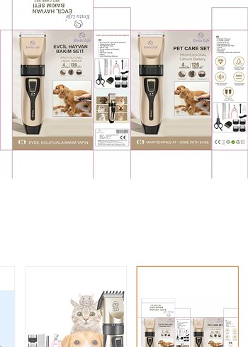 Diğer Camel Renkli Evcil Hayvan Tıraş Makinesi