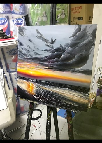 yağlı boya tablo el yapımı - Görsel 4