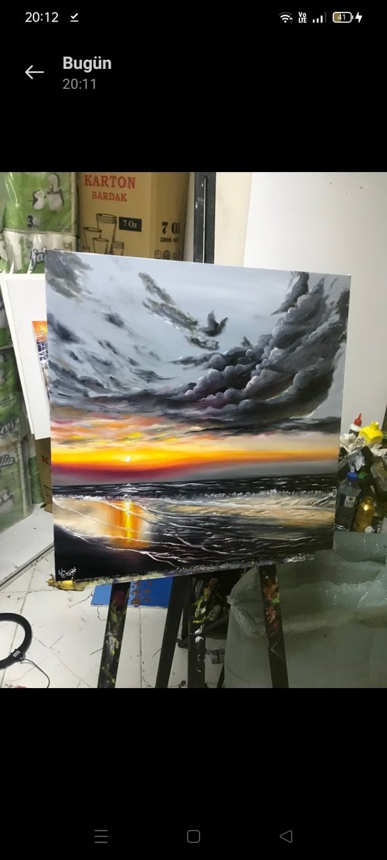 yağlı boya tablo el yapımı - Görsel 2