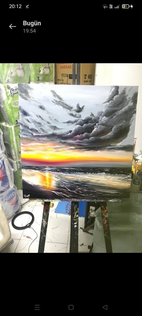 yağlı boya tablo el yapımı - Görsel 3