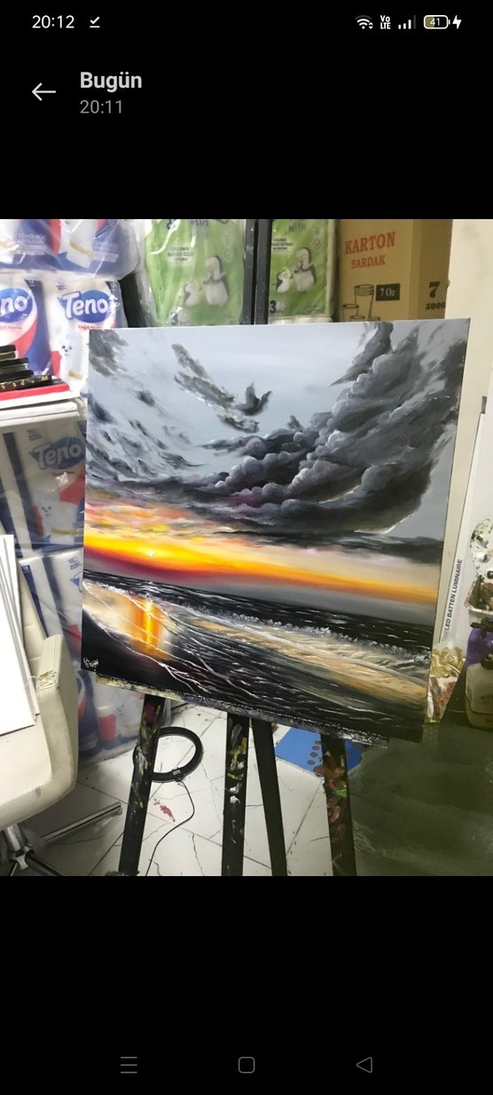 yağlı boya tablo el yapımı - Görsel 4