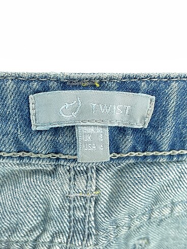 36 Beden mavi Renk Twist Jean / Kot %70 İndirimli.