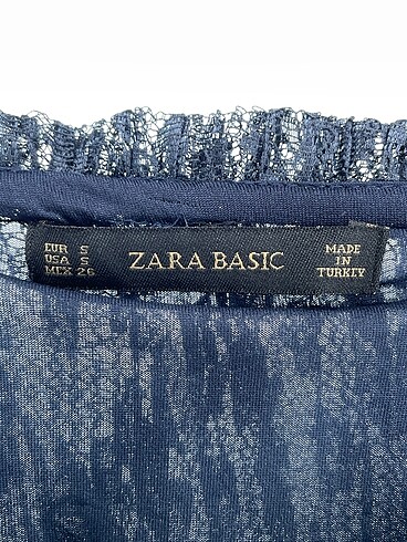 s Beden lacivert Renk Zara Midi Etek %70 İndirimli.