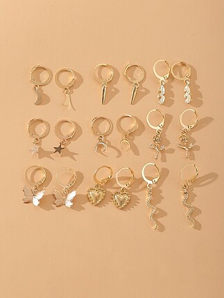 9çift küpe set