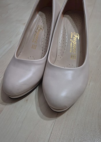 Bej Kadın Stiletto Topuklu Ayakkabı - Görsel 4