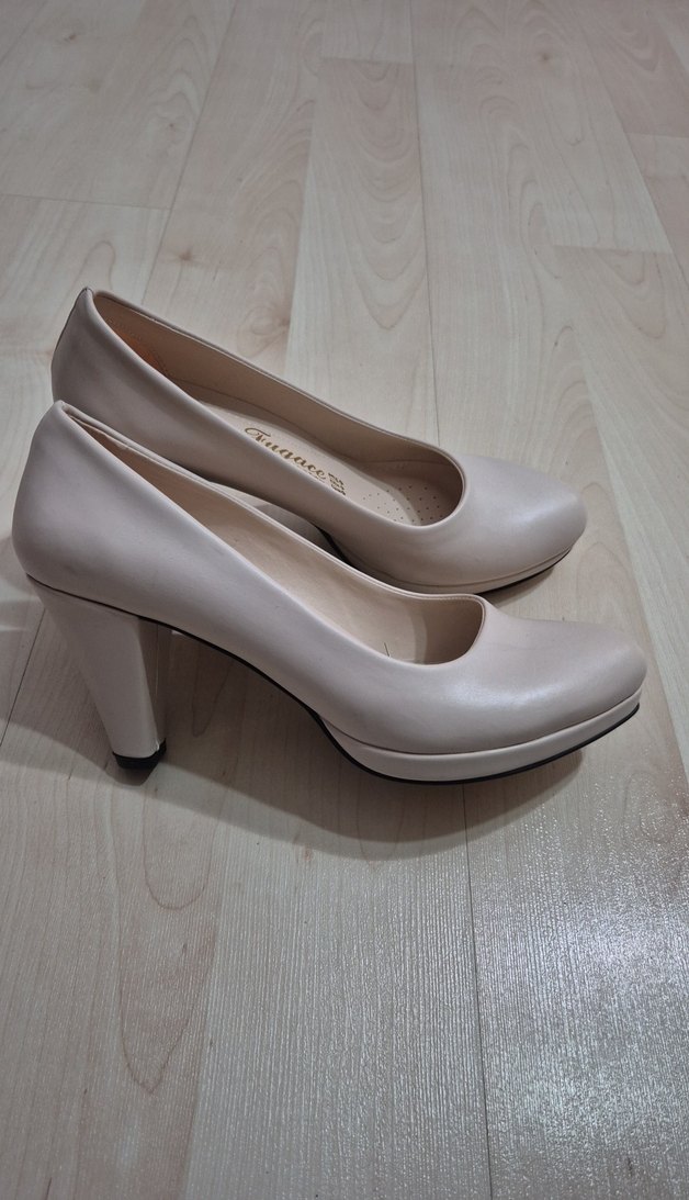 Bej Kadın Stiletto Topuklu Ayakkabı - Görsel 2