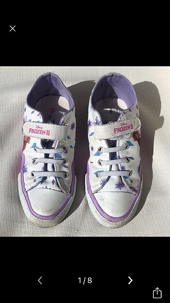 Frozen - Kız Çocuk İçin Converse Görünümlü Ayakkabı