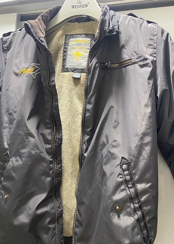 Erkek Çocuk Siyah Fermuarlı Street Wear Ceket - Görsel 2