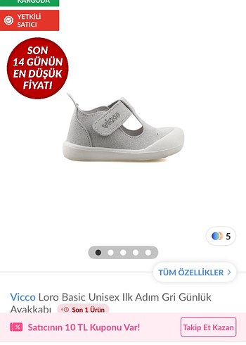 Gri Beyaz Erkek Bebek İlk Adım Ayakkabısı - Görsel 3