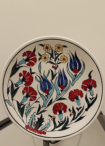 Laleli çini tabak