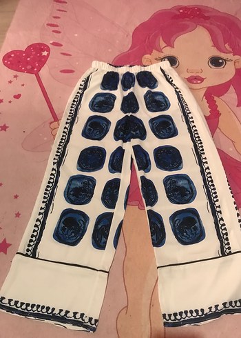 Mavi Bağlama Desenli Ikılı takım - Görsel 4