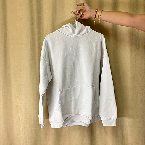 beyaz basic sweatshirt