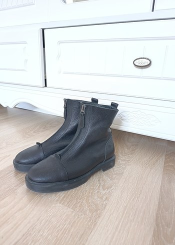 37 Beden siyah Renk Siyah hakiki Deri Kadın Bot