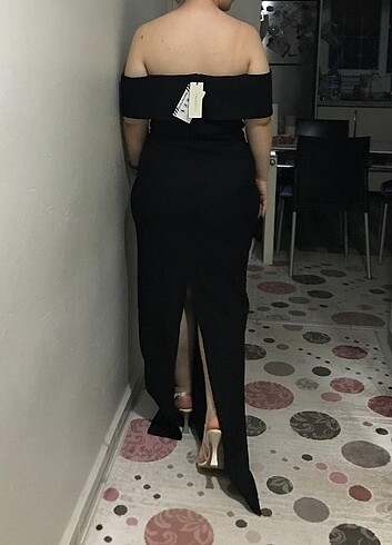 Diğer dokuma uzun elbise
