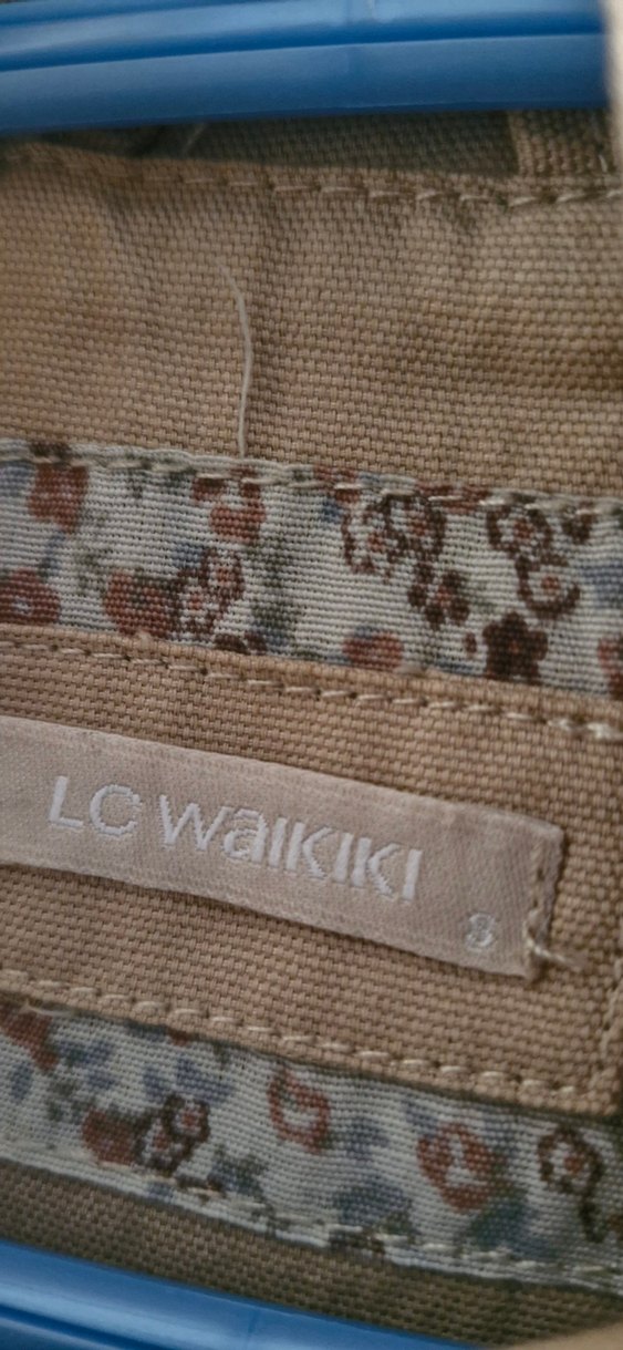 Bej Düğmeli Kadın Trençkot - Görsel 5