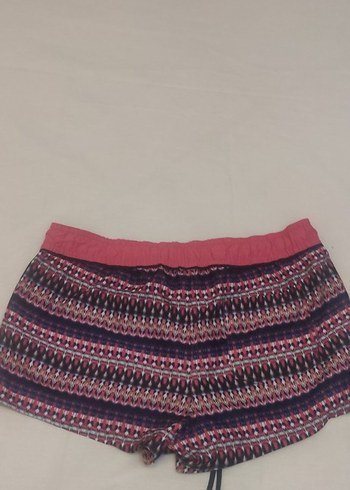 Kadın Çok Renkli Bel Detaylı Mini Deniz Şort - Görsel 2