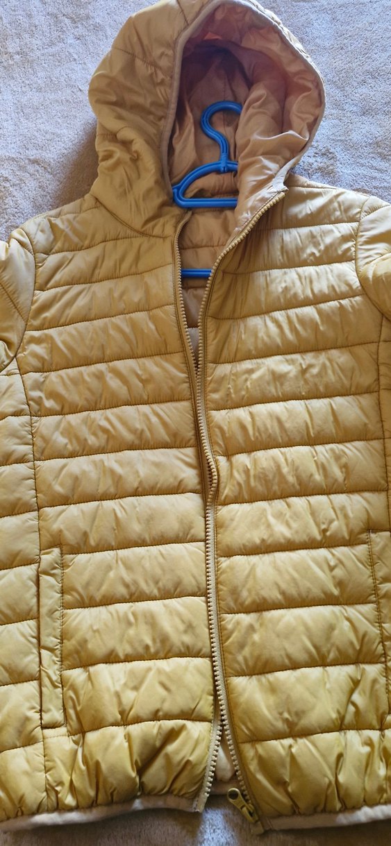 Sarı Fermuarlı Kadın Mont - Görsel 3