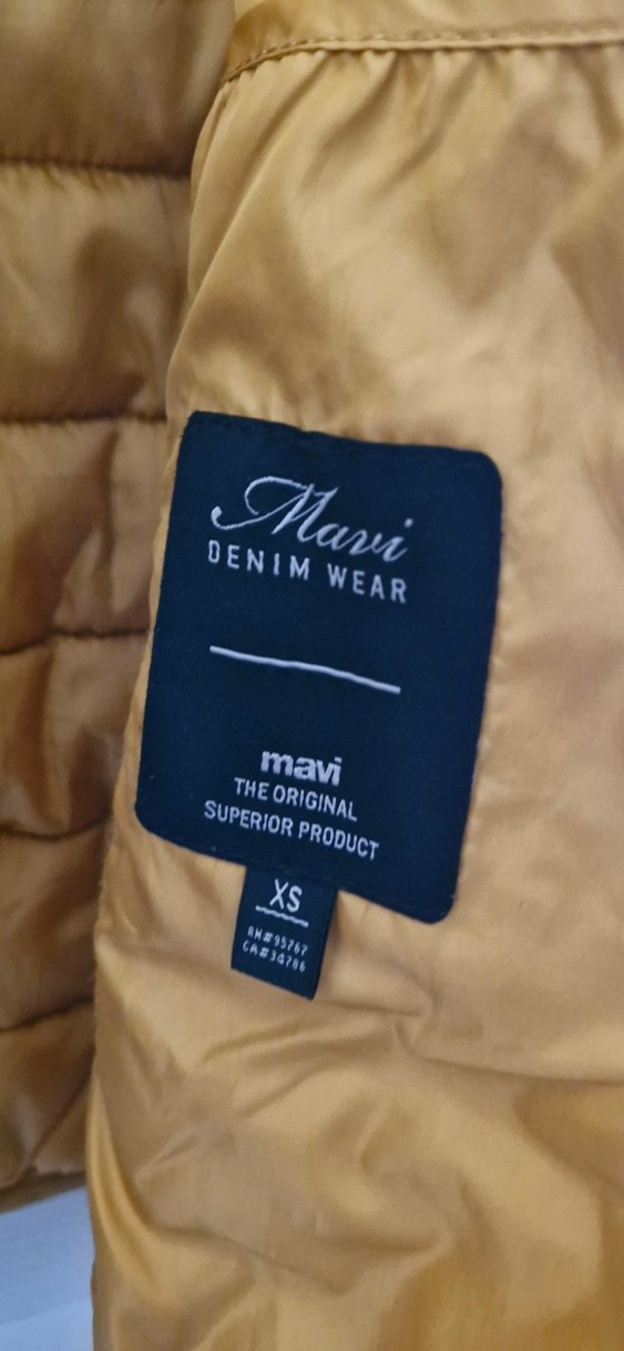 Sarı Fermuarlı Kadın Mont - Görsel 4