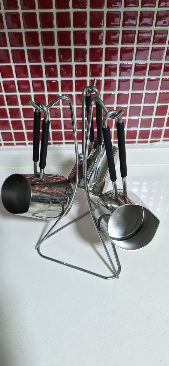 18/10 Paslanmaz Çelik Kahve Fincanı Seti - Görsel 5