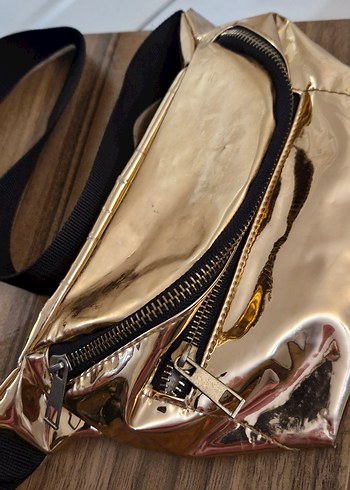 Kadın Altın Renkli  Bel Çantası - Görsel 4