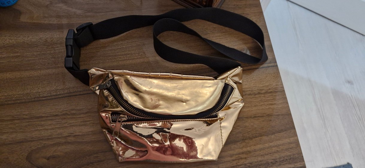 Kadın Altın Renkli  Bel Çantası - Görsel 2