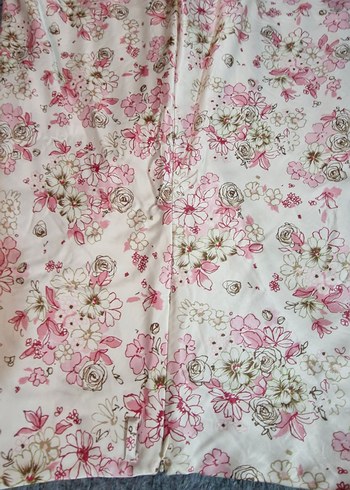 Pembe Çiçekli Dantel Detaylı Bohem Kız Eteği - Görsel 3