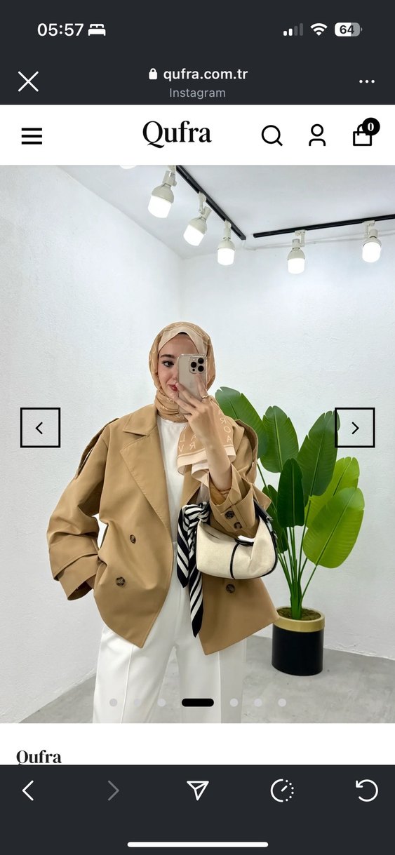 Camel Renkli Kadın Midi Trençkot - Görsel 2