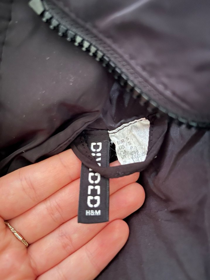 Siyah Oversize Denim Ceket Yüksek Yakalı - Görsel 2