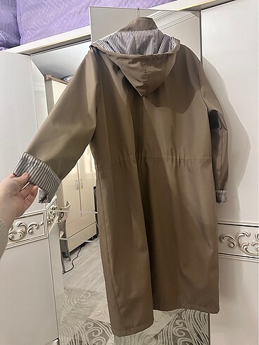 52 Beden camel Renk Mevsimlik trench