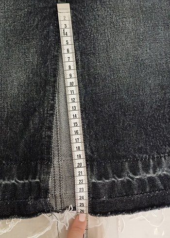 Kız Çocuk Gri Denim Askılı Tulum - Görsel 7