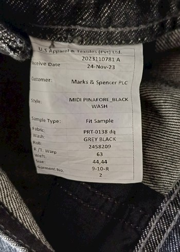 Kız Çocuk Gri Denim Askılı Tulum - Görsel 5