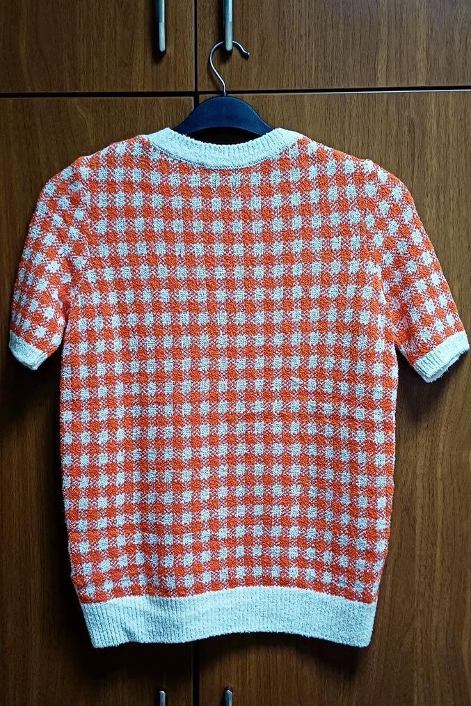 M&S Çok Renkli Kısa Kollu Örgü Kadın Kazak - Görsel 2