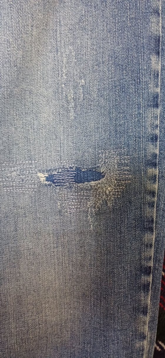 M&S Kadın Mavi Denim Regular Fit Pantolon - Görsel 3