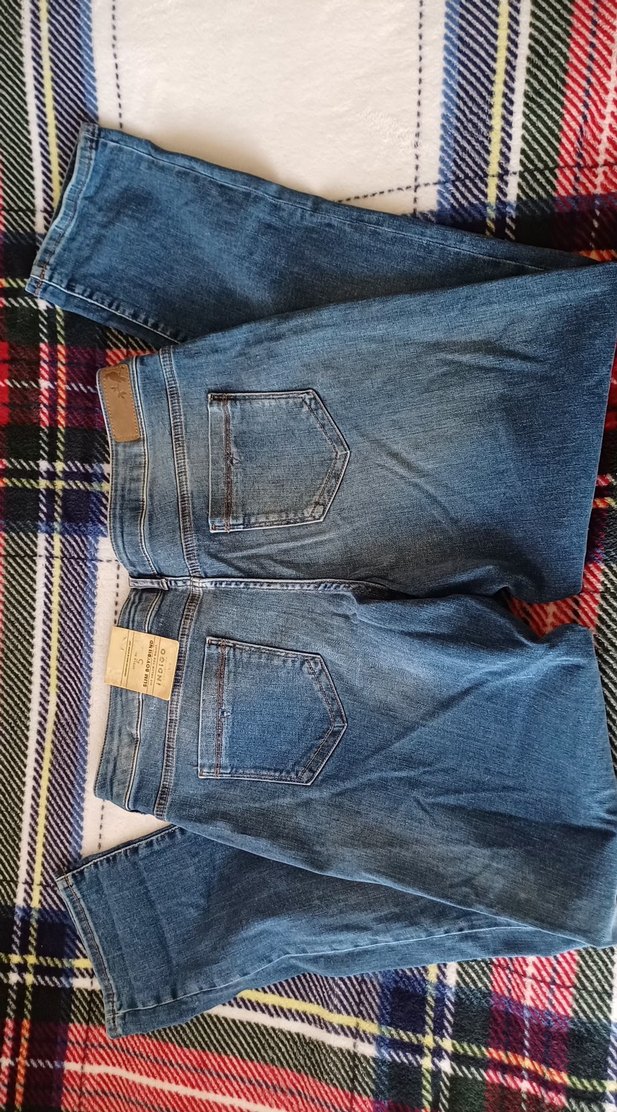 M&S Kadın Mavi Denim Jean - Görsel 5