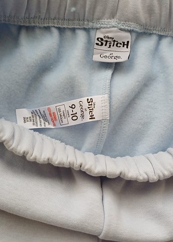 Stitch Gri Kapüşonlu Kız Eşofman Takım - Görsel 4