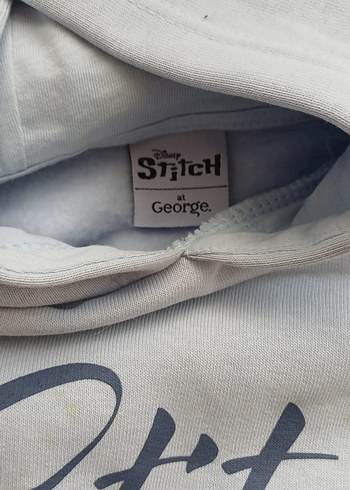 Stitch Gri Kapüşonlu Kız Eşofman Takım - Görsel 3