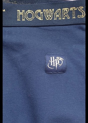 Harry Poter Temalı Kız Çocuk Mavi Parlak Baskılı Tayt - Görsel 5