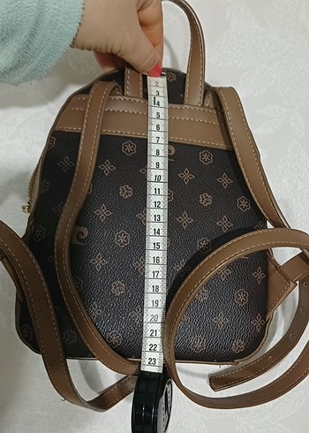 Pierre Cardin Kahverengi Deri Kadın Sırt Çantası - Görsel 7