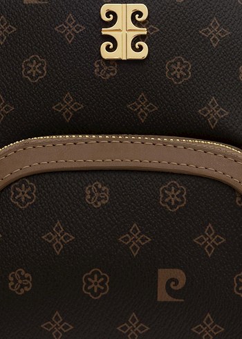 Pierre Cardin Kahverengi Deri Kadın Sırt Çantası - Görsel 12