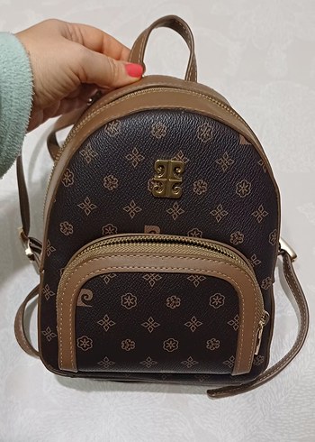 Pierre Cardin Kahverengi Deri Kadın Sırt Çantası - Görsel 5