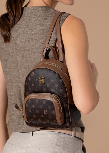 Pierre Cardin Kahverengi Deri Kadın Sırt Çantası - Görsel 4