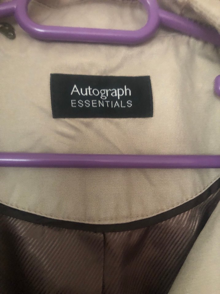 Bej Kadın Midi Trençkot Düğmeli - Görsel 2