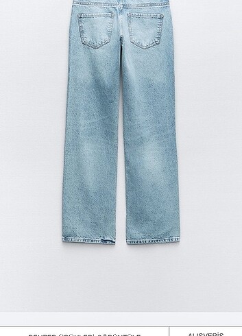 38 Beden mavi Renk Zara Straight jean/ zw1975 straight jeans olarak geçmektedir 