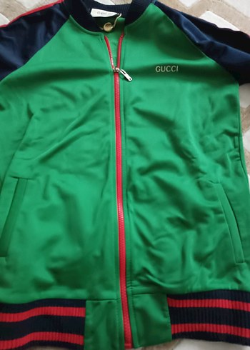 Gucci Yeşil Fermuarlı eşofman üstü - Görsel 2