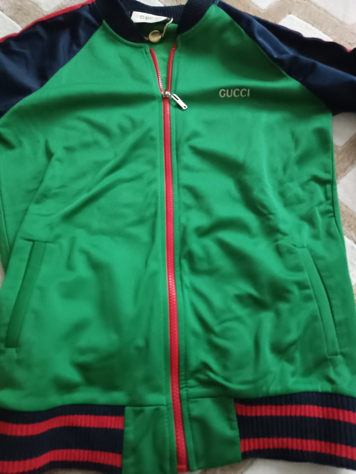 Gucci Yeşil Fermuarlı eşofman üstü - Görsel 2