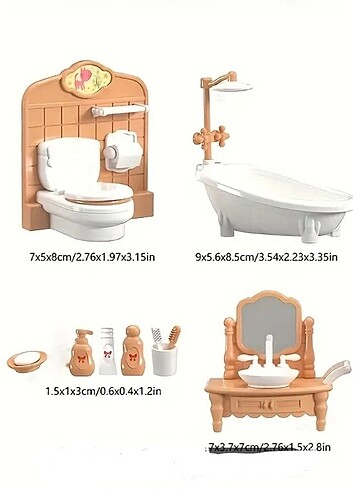 Sylvanian uyumlu banyo takımı